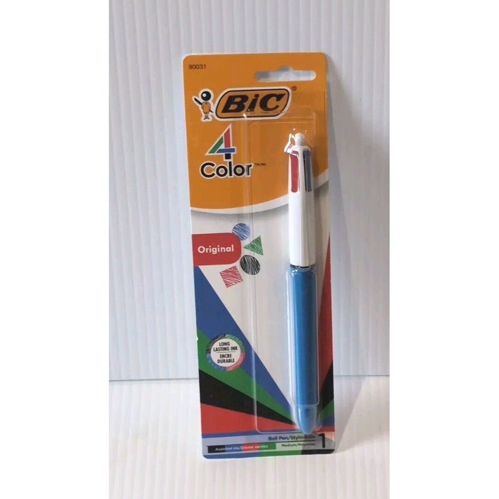 BIC Medium Point Ball Pen 4 Colors Assorted Ink 1 per Pack
